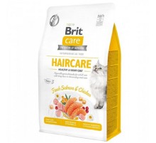 Корм для котов Haircare Healthy and Shiny Coat здоровая кожа и шерсть 400 г Brit Care