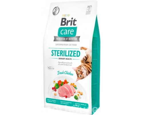 Корм для стерилизованых котов Cat GF Urinary с курицей 400 г Brit Care