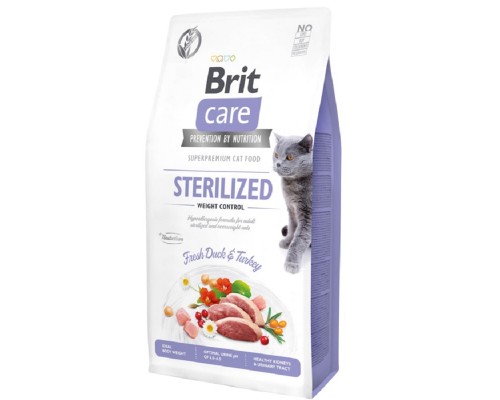 Корм для котів Brit Care Cat GF Urinary Health контроль ваги для стерилізованих 2кг