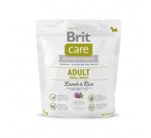 Корм для собак Бріт вагою до 10кг Care Adult Small Breed Lamb and Rice 1кг