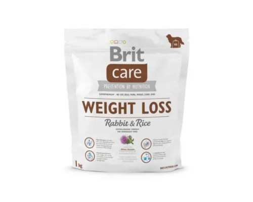 Корм для собак Брит с лишним весом Brit Care Weight Loss Rabbit and Rice 1 кг