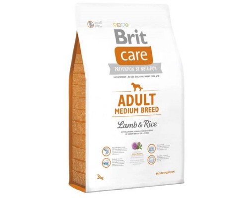 Корм для собак Бріт вагою до 10кг Brit Care Adult Small Breed Lamb and Rice 1кг