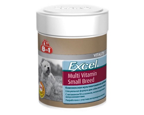 Таблетки для собак мелких пород Excel Multi Vitamin Small Breed мультивитаминная добавка №70 8in1 Pet Products