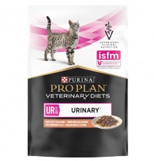 Корм для котов Pro Plan Veterinary Diets UR Urinary для лечения заболеваний мочевыводящих путей с лососем в соусе 85 г Purina