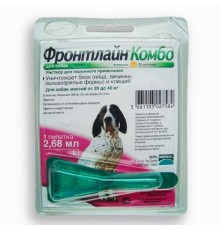 Фронтлайн Комбо спот-он капли на холку для собак 20-40 кг Merial