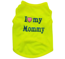 Майка для собак I love my Mommy Жовта XS 