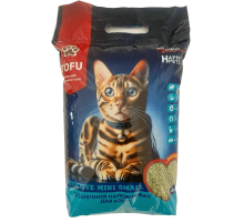 Наполнитель для кошачьих туалетов TOFU Happy Pets соевый комкующийся с ароматом зеленого чая 3 л Зоовектор