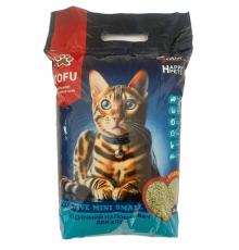 Наполнитель для кошачьих туалетов TOFU Happy Pets соевый комкующийся с ароматом зеленого чая 3 л Зоовектор
