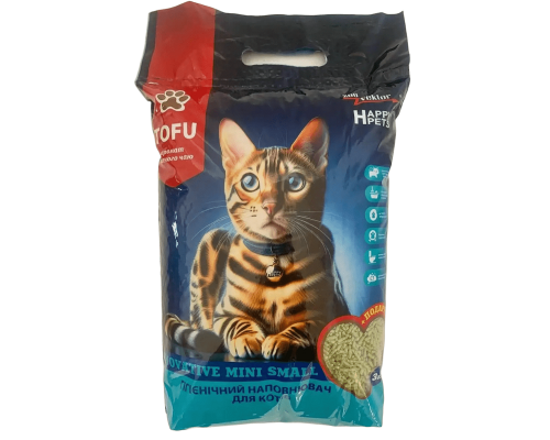 Наповнювач для домашніх тварин  Хеппи Петс Happy Pets  рослинний  зелений чай 3кг 