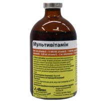 Раствор для инъекций Мультивитамин для профилактики и лечения гиповитаминозов у животных 100 мл Alfasan