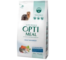 Сухой корм для собак малых пород Adult Dogs Mini Breed Salmon с лососем 1,5 кг Optimeal