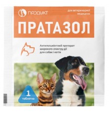 Таблетка для собак и котов Пратазол от глистов №1 Продукт