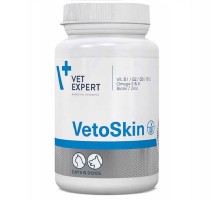 Капсулы для собак и кошек VetoSkin пищевая добавка для здоровья кожи и шерсти №60 VetExpert