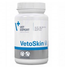Капсулы для собак и кошек VetoSkin пищевая добавка для здоровья кожи и шерсти №60 VetExpert