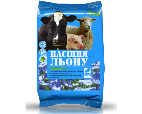 Семена льна профилактика и лечение заболеваний органов пищеварения 1 кг  O.L.KAR