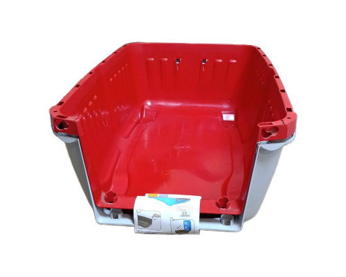 Переноска для котів і собак до 12 кг Pratiko 1 Metal Red 48 x 31.5 x 33 см MPS 