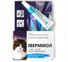 Івермікол краплі для котів 5-7,5 кг №1*0,9 мл Фарматон