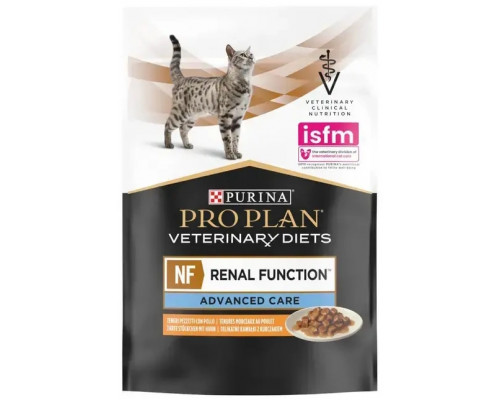Корм для котів Проплан Proplan Veterinary Diets NF Renal Function ADVANCED Care при патології нирок курка пауч 85 г