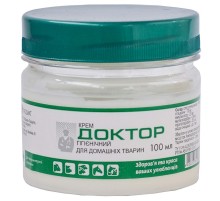 Крем Доктор в банке для ухода за кожей вымени 100 мл Продукт