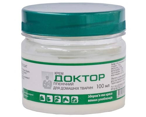 Крем Доктор в банке для ухода за кожей вымени 100 мл Продукт