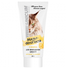 Паста для кошек и котят Premium для выведения шерсти 20 г Unicum