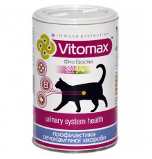 Таблетки для котів Vitomax Фіто Біостім комплекс для профілактики сечокам'яної хвороби №300 Vitomax термін 09.2026