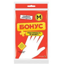 БОНУС Рукавички гумові універсальні M "Економ" 