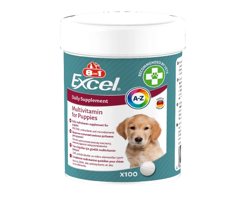 Таблетки для щенков Бреверс Exel Multi-Vit мультивитаминный комплекс №100 8in1