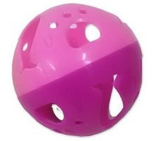 Игрушка для кошек и собак Шарик с колокольчиком пластиковый 9 см