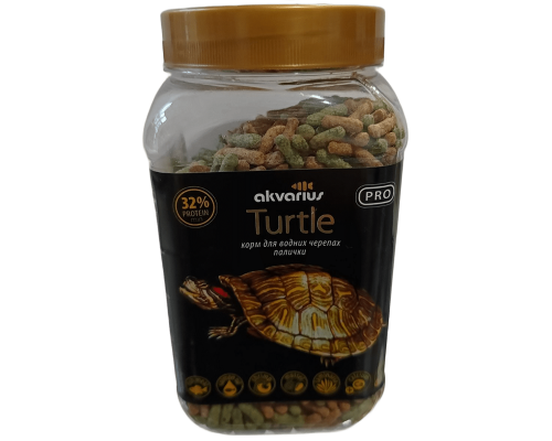 Корм для черепах Turtle Menu Sticks плаваючі палички банку 150 г Акваріус