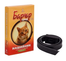 Ошейник для кошек Барьер Супер от блох и клещей черный 32,5 см Продукт