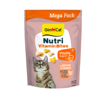 Витамины для кошек NUTRI VITAMIN BITES  сердечки с мясом курицы  425 г GimCat