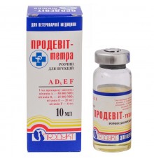 Раствор для инъекций Продевит Тетра комплекс витаминов для животных 10 мл Продукт