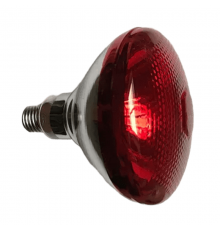 Лампа ІК 150 W 240 V LuxLight BR38 тверде скло червона Китай