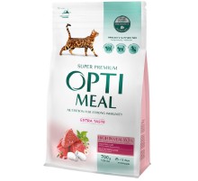 Сухой корм для котов Adult Cat High in Veal с высоким содержанием телятины 700 г Optimeal