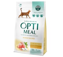 Сухой корм для взрослых  котов Chicken с курицей 700 г Optimeal