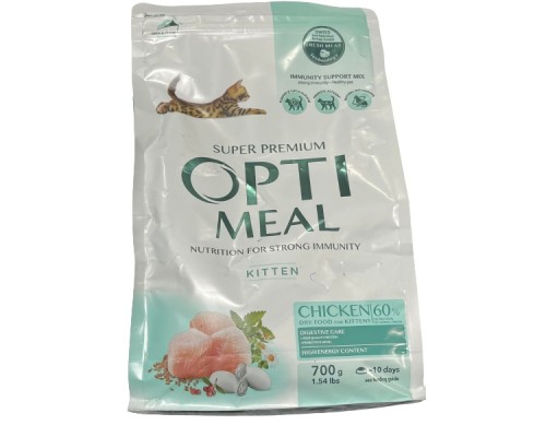 Корм для котят ОПТИМИЛ OPTIMEAL сухой курица 700 г