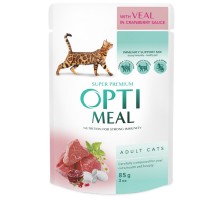Корм для котов Veal Cranberry sauce с телятиной в клюквенном соусе 85 г Optimeal