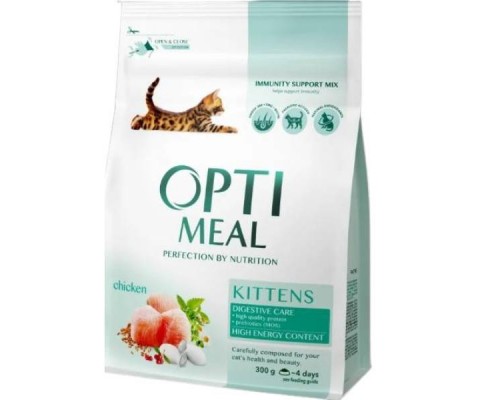 Корм для котят  ОПТИМИЛ  OPTIMEAL сухой курица 200 г