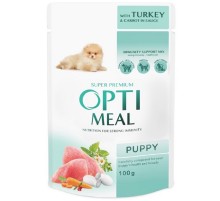 Корм для щенков Puppy Turkey and Carrot sauce с индейкой и морковью в соусе 100 г Optimeal