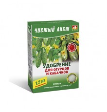 Удобрение для огурцов и кабачков "Чистый лист" кристалл 300 г Квитофор