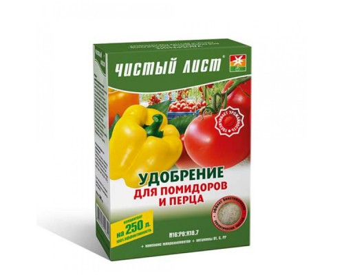 Добриво для помідор та перцю кристал"Чистий лист" 300 гр Квітофор