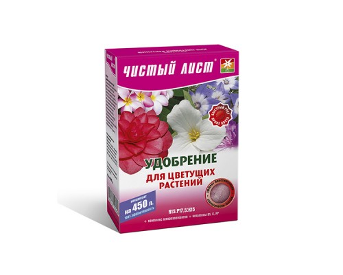 Удобрение для цветущих растений "Чистый лист" кристалл 300 гр Квитофор