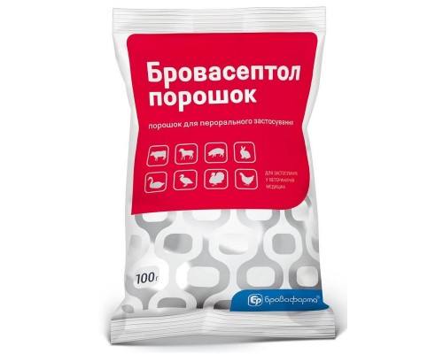 Порошок Бровасептол ветеринарный антибиотик 100 г Бровафарма