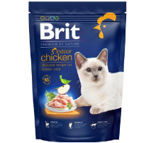 Сухой корм для котов живущих в помещении Cat Indoor Chicken с курицей 300 г Brit Premium