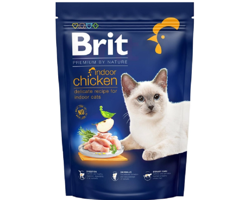 Корм для котів Brit Premium Cat Indoor  мешкають у приміщенні 300г