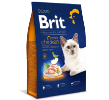Сухой корм для котов живущих в помещении Cat Indoor Chicken с курицей 1,5 кг Brit Premium