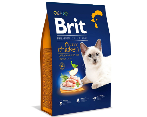 Сухий корм для котів Брит живуть у приміщенні Brit Premium Cat Indoor 1,5 кг