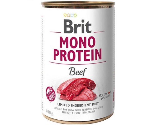 Корм для собак с чувствительным пищеварением Mono Protein Dog с говядиной 400 г Brit