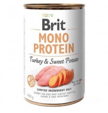 Корм для собак с чувствительным пищеварением Mono Protein Dog с индейкой и сладким картофелем 400 г Brit